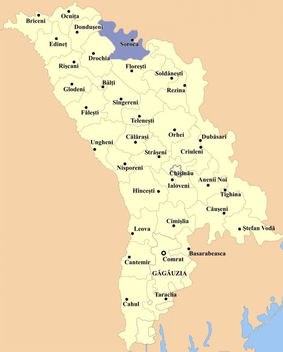 Ramani ya cahul Moldova