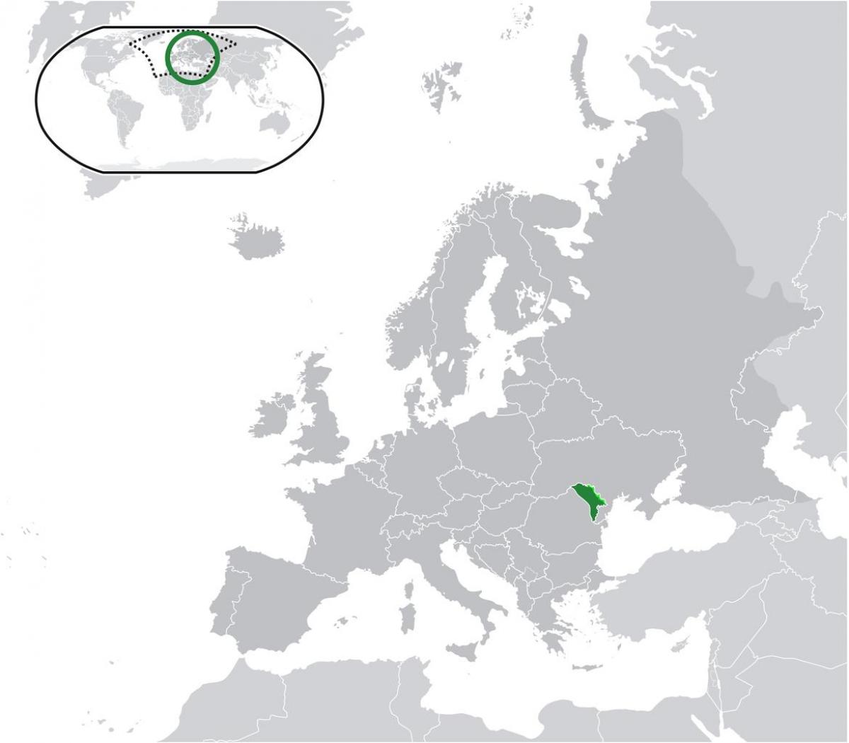 Moldova eneo kwenye ramani ya dunia